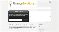 Desktop Screenshot of financesolutionsllc.com