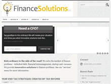Tablet Screenshot of financesolutionsllc.com